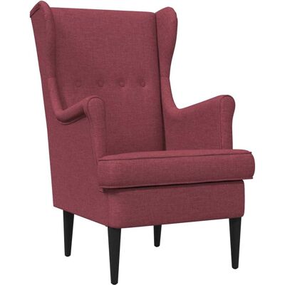 VIDAXL Poltrona Rosso Vino Tessuto VIDAXL Poltrona Rosso Vino Tessuto