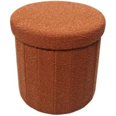 ATMOSPHERA Pouf Fink Rotondo Pieghevole, Diametro 38 Cm, Color Ambra - Créateur D'Intérieur ATMOSPHERA Pouf Fink Rotondo Pieghevole, Diametro 38 Cm, Color Ambra - Créateur D'Intérieur