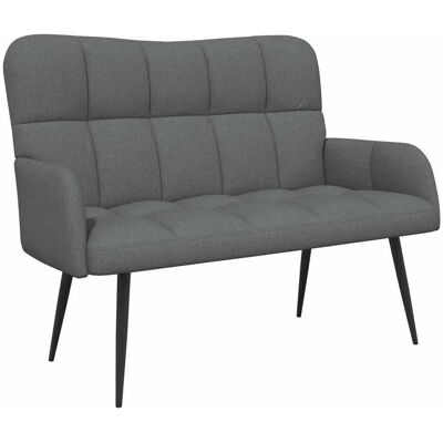 VIDAXL Divano A 2 Posti Grigio Scuro 115 X 61 X 87 Cm Tessuto VIDAXL Divano A 2 Posti Grigio Scuro 115 X 61 X 87 Cm Tessuto