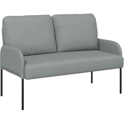 VIDAXL Divani Con Cuscino 110cm Grigio Chiaro Legno Compensato VIDAXL Divani Con Cuscino 110cm Grigio Chiaro Legno Compensato
