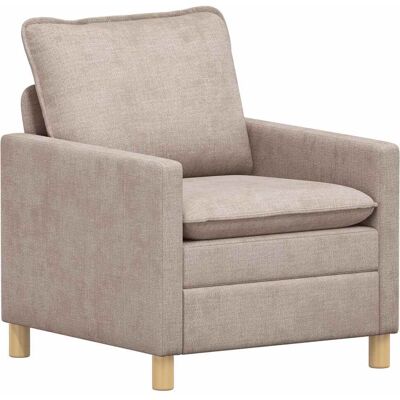 VIDAXL Divano Beige 76 X 81 X 87,5 Cm Poliestere VIDAXL Divano Beige 76 X 81 X 87,5 Cm Poliestere