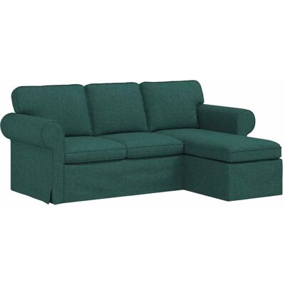 VIDAXL Divano Verde Scuro 195 X 138 X 80 Cm Tessuto VIDAXL Divano Verde Scuro 195 X 138 X 80 Cm Tessuto