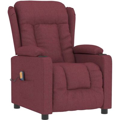 Poltrona Massaggiante VIDAXL - Rosso Vino Tessuto Poltrona Massaggiante VIDAXL - Rosso Vino Tessuto