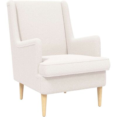 VIDAXL Poltrona Crema Bouclé VIDAXL Poltrona Crema Bouclé