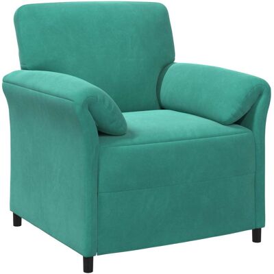 VIDAXL Divano 1 Posto Turchese 88 X 83 X 95 Cm Velluto VIDAXL Divano 1 Posto Turchese 88 X 83 X 95 Cm Velluto