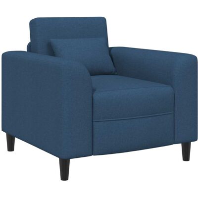 VIDAXL Poltrona Blu Tessuto VIDAXL Poltrona Blu Tessuto