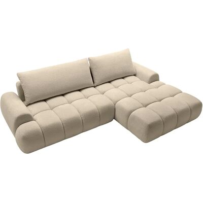 Unique Divano Letto Angolare Destro In Ciniglia Tortora Farneta Unique Divano Letto Angolare Destro In Ciniglia Tortora Farneta