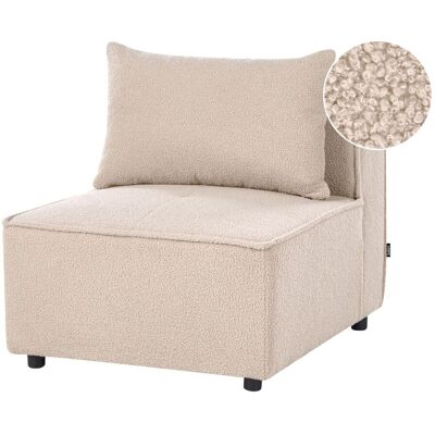 BELIANI Poltrona Modulare Boucle Modulo 1 Posto Bianco Sporco Axebo BELIANI Poltrona Modulare Boucle Modulo 1 Posto Bianco Sporco Axebo