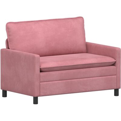 VIDAXL Divano Rosa 126 X 81 X 87,5 Cm Velluto VIDAXL Divano Rosa 126 X 81 X 87,5 Cm Velluto