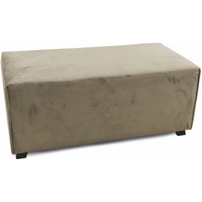 GALILEO - Panca In Velluto Con Piedini 100x48x44cm Colore Tortora GALILEO - Panca In Velluto Con Piedini 100x48x44cm Colore Tortora