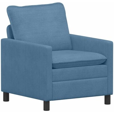 VIDAXL Divano Blu 76 X 81 X 87,5 Cm Tessuto VIDAXL Divano Blu 76 X 81 X 87,5 Cm Tessuto