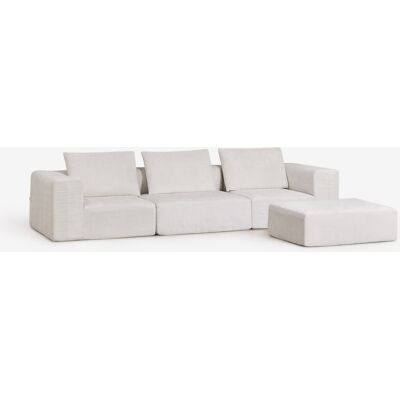 SKLUM Divano Modulare A 3 Pezzi E Pouf In Ciniglia Confezionato Sottovuoto Norridge SKLUM Divano Modulare A 3 Pezzi E Pouf In Ciniglia Confezionato Sottovuoto Norridge