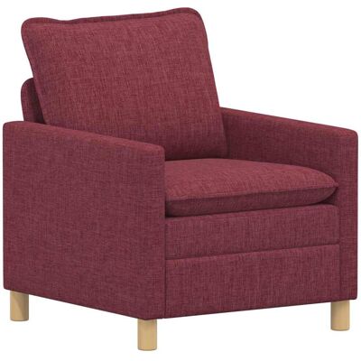VIDAXL Divano Rosso Vino 76 X 81 X 87,5 Cm Tessuto VIDAXL Divano Rosso Vino 76 X 81 X 87,5 Cm Tessuto