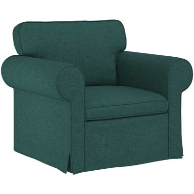 VIDAXL Divano Verde Scuro 95 X 82 X 80 Cm Tessuto VIDAXL Divano Verde Scuro 95 X 82 X 80 Cm Tessuto