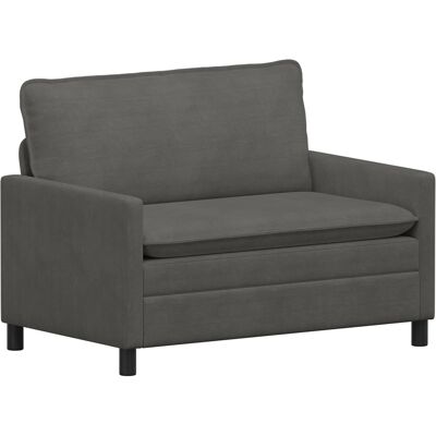 VIDAXL Divano Grigio Scuro 126 X 81 X 87,5 Cm Tessuto VIDAXL Divano Grigio Scuro 126 X 81 X 87,5 Cm Tessuto