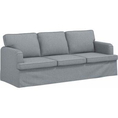 VIDAXL Divano Grigio Chiaro 201 X 80 X 85 Cm Tessuto VIDAXL Divano Grigio Chiaro 201 X 80 X 85 Cm Tessuto