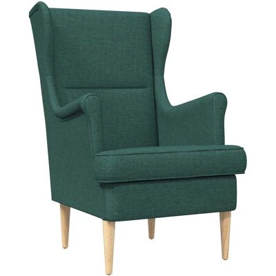 VIDAXL Poltrona Verde Scuro Tessuto VIDAXL Poltrona Verde Scuro Tessuto