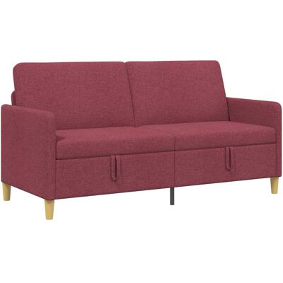 VIDAXL Divano Con Storage Rosso Vino 172 X 78 X 87 Cm Poliestere VIDAXL Divano Con Storage Rosso Vino 172 X 78 X 87 Cm Poliestere