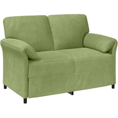 VIDAXL Divano A 2 Posti Verde Chiaro 138 X 83 X 95 Cm Velluto VIDAXL Divano A 2 Posti Verde Chiaro 138 X 83 X 95 Cm Velluto