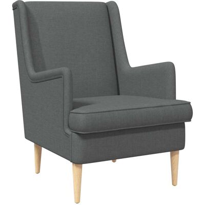 VIDAXL Poltrona Grigio Scuro Tessuto VIDAXL Poltrona Grigio Scuro Tessuto