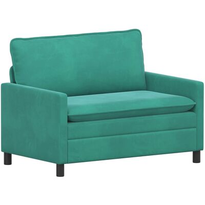 VIDAXL Divano Turchese 126 X 81 X 87,5 Cm Velluto VIDAXL Divano Turchese 126 X 81 X 87,5 Cm Velluto