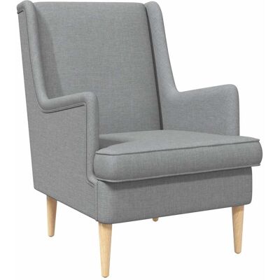 VIDAXL Poltrona Grigio Chiaro Tessuto VIDAXL Poltrona Grigio Chiaro Tessuto