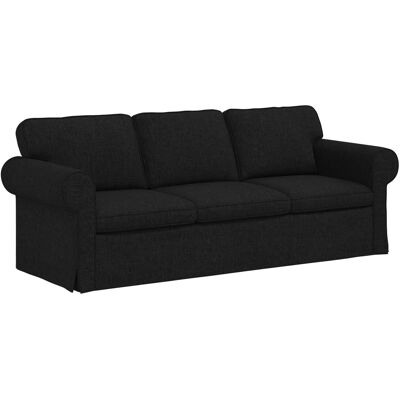 VIDAXL Divano Nero 215 X 82 X 80 Cm Tessuto VIDAXL Divano Nero 215 X 82 X 80 Cm Tessuto