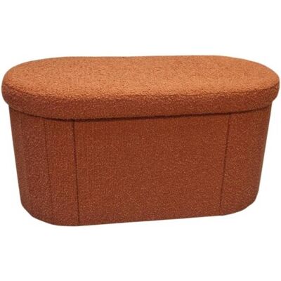 ATMOSPHERA Pouf Fink Ovale Pieghevole 38x76 Cm, Color Ambra - Créateur D'Intérieur ATMOSPHERA Pouf Fink Ovale Pieghevole 38x76 Cm, Color Ambra - Créateur D'Intérieur
