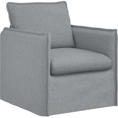 VIDAXL Divano Grigio Chiaro 75 X 82 X 85 Cm Tessuto VIDAXL Divano Grigio Chiaro 75 X 82 X 85 Cm Tessuto