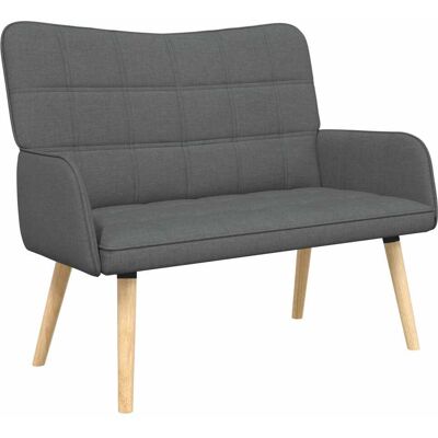 VIDAXL Divano A 2 Posti Grigio Scuro 115 X 61 X 87 Cm Tessuto VIDAXL Divano A 2 Posti Grigio Scuro 115 X 61 X 87 Cm Tessuto