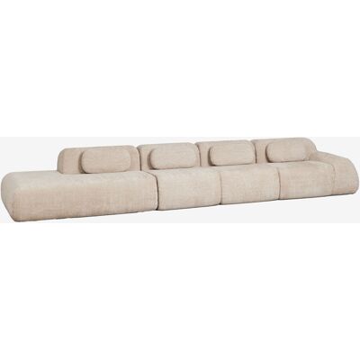SKLUM Divano Modulare Angolare A 4 Pezzi Con Chaise Longue Sinistra In Ciniglia Confezionato Sottovuoto Merida SKLUM Divano Modulare Angolare A 4 Pezzi Con Chaise Longue Sinistra In Ciniglia Confezionato Sottovuoto Merida
