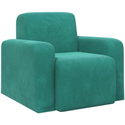 VIDAXL Poltrona Turchese Velluto VIDAXL Poltrona Turchese Velluto