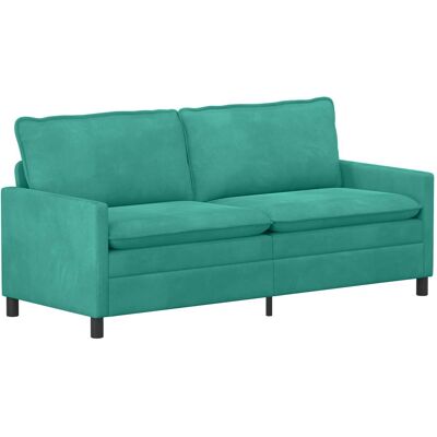 VIDAXL Divano Turchese 196 X 81 X 87,5 Cm Velluto VIDAXL Divano Turchese 196 X 81 X 87,5 Cm Velluto