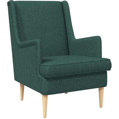 VIDAXL Poltrona Verde Scuro Tessuto VIDAXL Poltrona Verde Scuro Tessuto