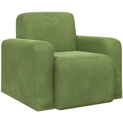 VIDAXL Poltrona Verde Chiaro Velluto VIDAXL Poltrona Verde Chiaro Velluto