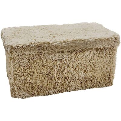 ATMOSPHERA Pouf Duvia Rettangolare Pieghevole 38x76 Cm Beige - Créateur D'Intérieur ATMOSPHERA Pouf Duvia Rettangolare Pieghevole 38x76 Cm Beige - Créateur D'Intérieur