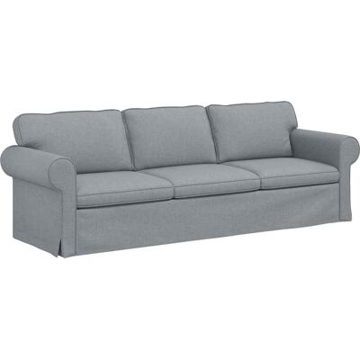 VIDAXL Divano Grigio Chiaro 245 X 82 X 80 Cm Tessuto VIDAXL Divano Grigio Chiaro 245 X 82 X 80 Cm Tessuto