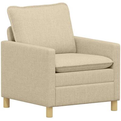 VIDAXL Divano Crema 76 X 81 X 87,5 Cm Tessuto VIDAXL Divano Crema 76 X 81 X 87,5 Cm Tessuto