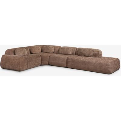 SKLUM Divano Modulare Angolare A 4 Pezzi Con Chaise Longue A Destra In Ciniglia Confezionato Sottovuoto Merida SKLUM Divano Modulare Angolare A 4 Pezzi Con Chaise Longue A Destra In Ciniglia Confezionato Sottovuoto Merida