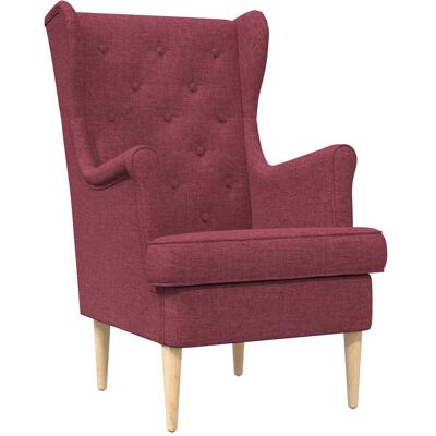 VIDAXL Poltrona Rosso Vino Tessuto VIDAXL Poltrona Rosso Vino Tessuto