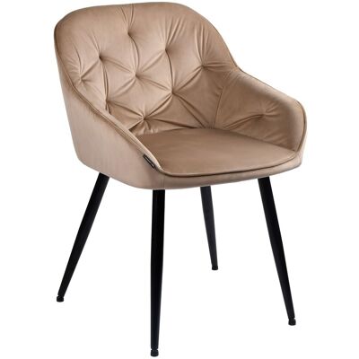 OEM Poltrona Loren Imbottita In Velluto Beige OEM Poltrona Loren Imbottita In Velluto Beige