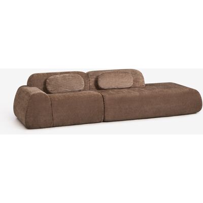 SKLUM Divano Modulare Angolare A 2 Pezzi Con Chaise Longue Destra In Ciniglia Confezionato Sottovuoto Merida SKLUM Divano Modulare Angolare A 2 Pezzi Con Chaise Longue Destra In Ciniglia Confezionato Sottovuoto Merida
