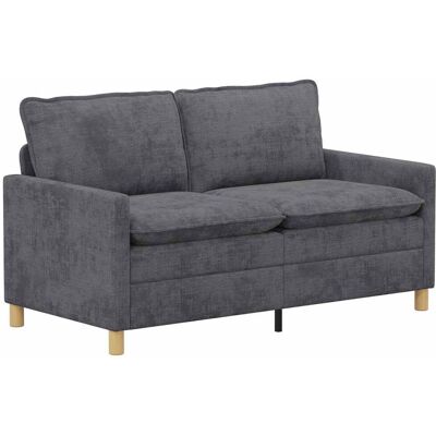 VIDAXL Divano Grigio Scuro 156 X 81 X 87,5 Cm Poliestere VIDAXL Divano Grigio Scuro 156 X 81 X 87,5 Cm Poliestere