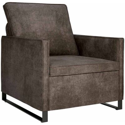 VIDAXL Divano Singolo Grigio Scuro 70 X 81 X 82 Cm VIDAXL Divano Singolo Grigio Scuro 70 X 81 X 82 Cm