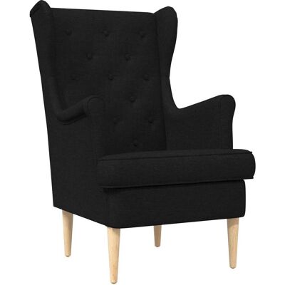 VIDAXL Poltrona Nero Tessuto VIDAXL Poltrona Nero Tessuto