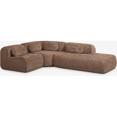 SKLUM Divano Modulare Angolare A 3 Pezzi Con Chaise Longue A Destra In Ciniglia Confezionato Sottovuoto Merida SKLUM Divano Modulare Angolare A 3 Pezzi Con Chaise Longue A Destra In Ciniglia Confezionato Sottovuoto Merida