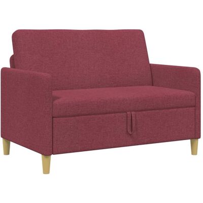 VIDAXL Divano Con Storage Rosso Vino 122 X 78 X 87 Cm Poliestere VIDAXL Divano Con Storage Rosso Vino 122 X 78 X 87 Cm Poliestere