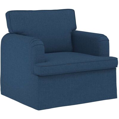VIDAXL Divano Blu 84 X 80 X 85 Cm Tessuto VIDAXL Divano Blu 84 X 80 X 85 Cm Tessuto