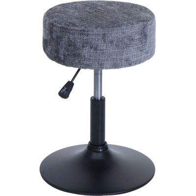 DÉCOSHOP26 Sgabello Girevole Regolabile A 360° Stile Moderno Altezza Regolabile Ø 37 Cm Tessuto In Ciniglia Blu Base In Acciaio Nero 040009951 DÉCOSHOP26 Sgabello Girevole Regolabile A 360° Stile Moderno Altezza Regolabile Ø 37 Cm Tessuto In Ciniglia Blu Base In Acciaio Nero 040009951