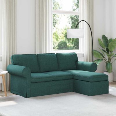 VIDAXL Divano Verde Scuro 195 X 138 X 80 Cm Tessuto VIDAXL Divano Verde Scuro 195 X 138 X 80 Cm Tessuto